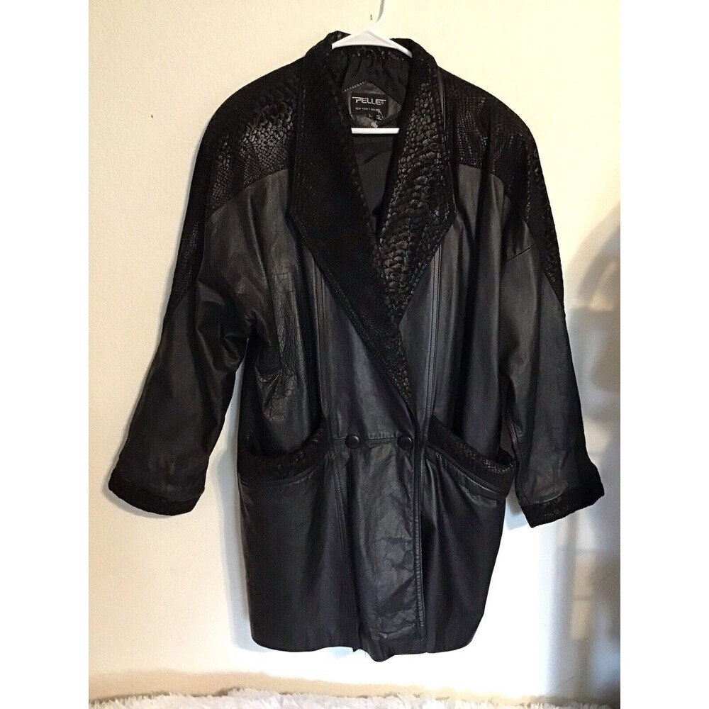 Pelle Women’s Genuine Leather Coat. Size L - Picture 2 of 8